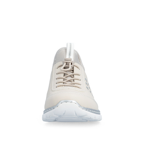 Rieker Women's Beige Slip-On Bungee Lace Trainers – L3259-60