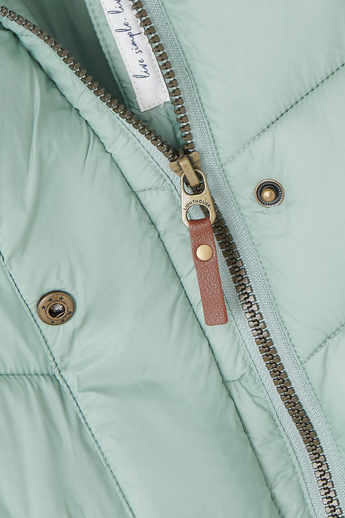 Lighthouse Laurel Womens Padded Mid-Length Coat Sage