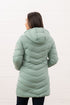 Lighthouse Laurel Womens Padded Mid-Length Coat Sage