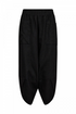 Freequent LAVA Wide Fit Pants Black Linen Blend 205807
