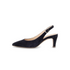 Gabor Lazona Navy Suede Slingback Heels – Wide 'G' Fit Pointed Pumps – 81.590.16