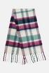 Lighthouse Brushed Finish Tasselled Cold-Weather Scarf - Duck Egg Berry Navy
