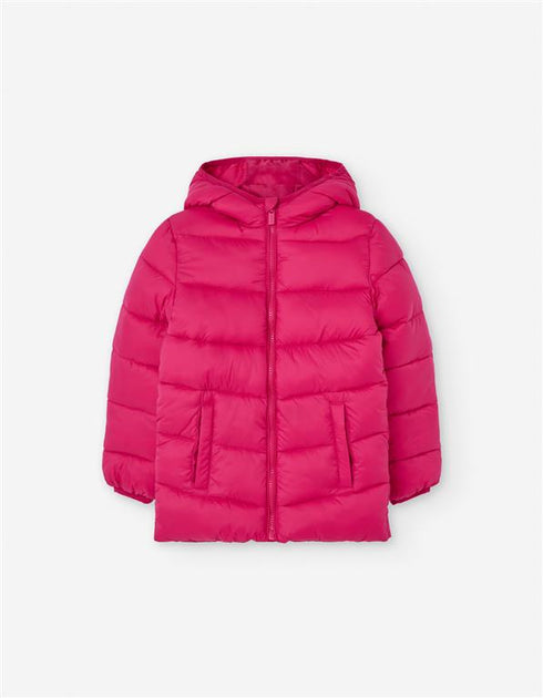 Losan Girls' Puffer Jacket - Dark Fuchsia G0103_24001