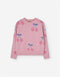 Losan Girls' Long Sleeve Knit Sweater Top with Cherry Design - G0202_25012