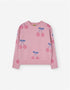 Losan Girls' Long Sleeve Knit Sweater Top with Cherry Design - G0202_25012