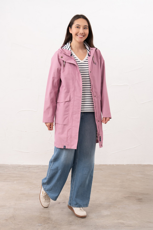 Lighthouse Wild Rose Long Beachcomber Waterproof 3/4 Length Jacket