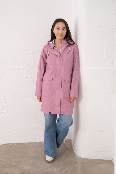 Lighthouse Wild Rose Long Beachcomber Waterproof 3/4 Length Jacket