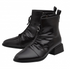 Lotus Tarni Women's Brown Patent Ruched Block Heel Ankle Boots ULB559TT0