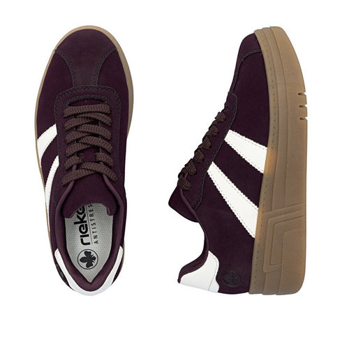 Rieker Jessy Laced Platform Gum Sole Trainer M7601-30