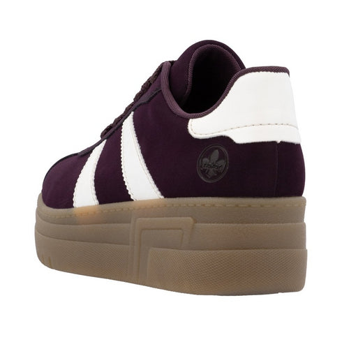 Rieker Jessy Laced Platform Gum Sole Trainer M7601-30