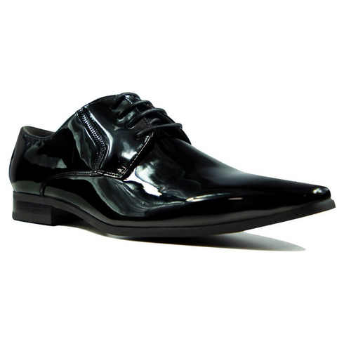 Marcozzi Mens Brussels Black Patent High-Shine Formal Shoe