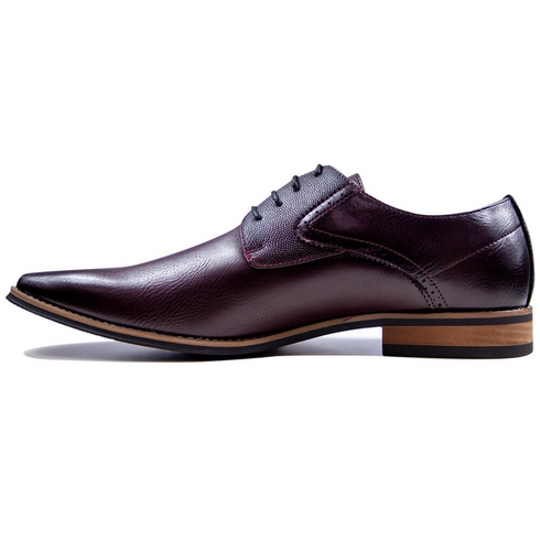Marcozzi Mens Prague Bordo Handcrafted Formal Shoe with Comfort Insole