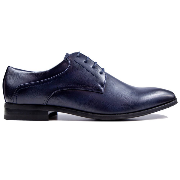 Marcozzi Mens Stockholm Midnight Blue Plain Formal Shoe with Comfort Insole