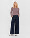 Freequent FQLIANA Striped Long-Sleeve Top 207833 Port Royale Wine and Moonbeam