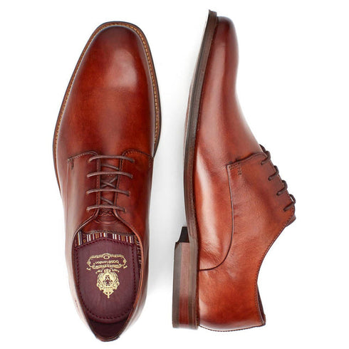 Marley Washed Derby Shoes Tan