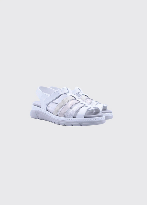 Suave Ladies Medina 6070 Comfort Sandal - White