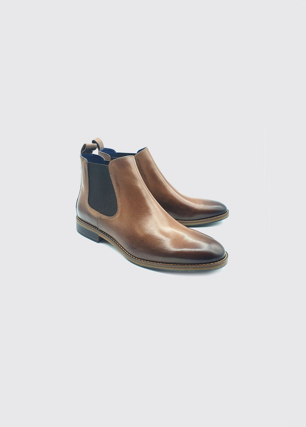 Dubarry Mens Tan Steed Leather Chelsea Boot