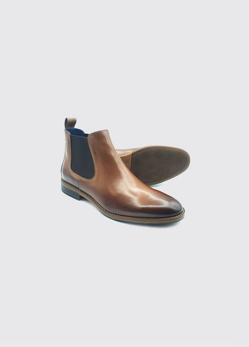 Dubarry Mens Tan Steed Leather Chelsea Boot