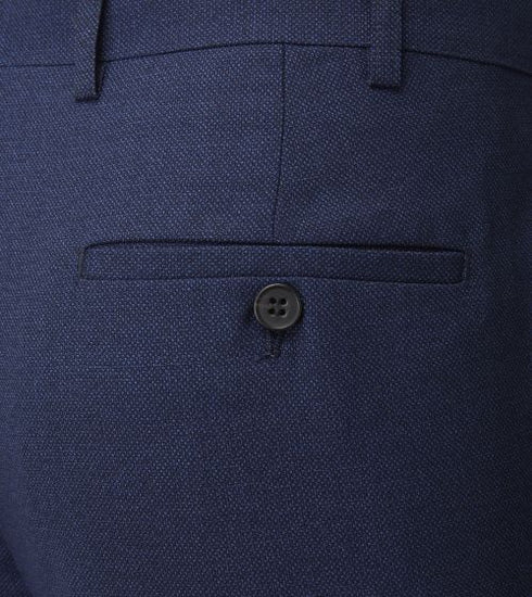 Skopes Harcourt Slim 3-Piece Suit Navy Blue Tweed Effect MM1093