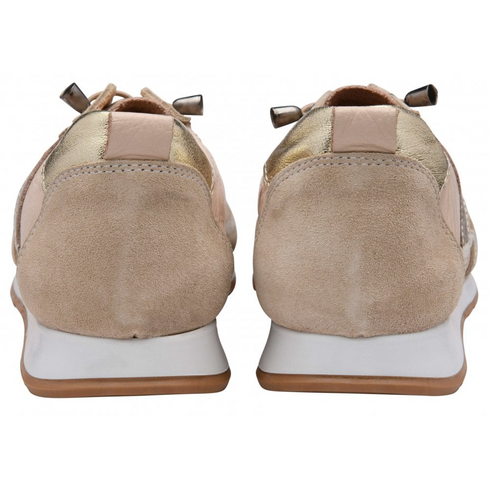 Lotus Natural Lola Metallic Detail Slip-On Trainers ULS651FF0