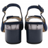 Lotus Elena Navy Peep-Toe Slingback Shoes – Buckle Detail Block Heels – ULS625