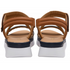 Lotus Navy-Multi Leather Zamira 6cm Wedge Sandals ULP403DE