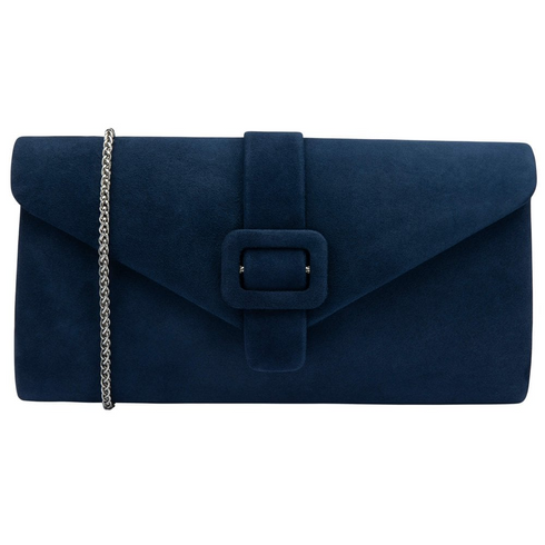Lotus Aletta Navy Leather Clutch Bag – Envelope Occasion Handbag – ULG085