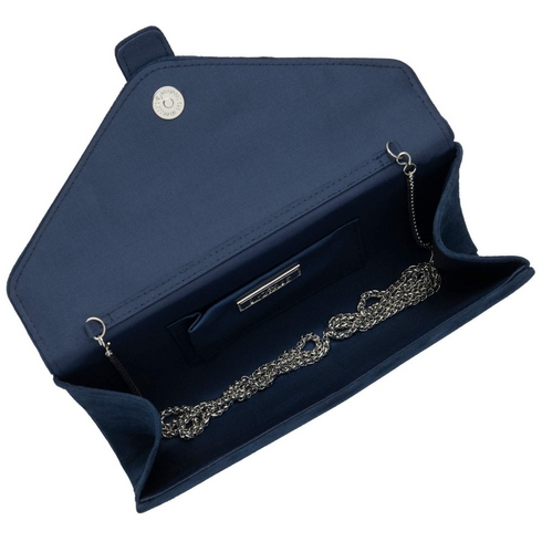 Lotus Aletta Navy Leather Clutch Bag – Envelope Occasion Handbag – ULG085