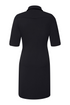 Kimara Women's Nikki Travel Fabric Polo Midi Dress Dark Blue