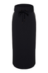 Kimara Women's Nina Travel Lurex Midi Skirt Dark Blue