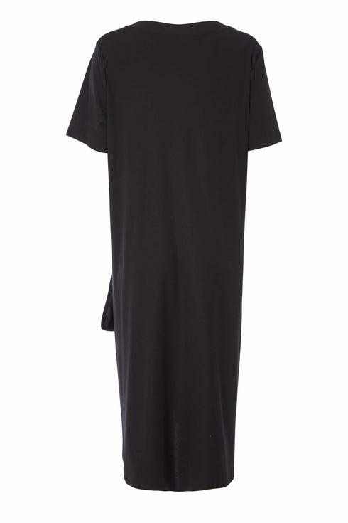 ORA Faded brush print dress neckline ORS25125