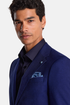 Benetti Menswear Oscar Navy Tapered Fit Stretch Cotton Formal Shirt