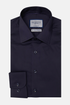 Benetti Menswear Oscar Navy Tapered Fit Stretch Cotton Formal Shirt