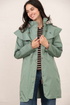 Lighthouse Outrider AW26 in Sage 3/4 Length Waterproof Heritage Raincoat