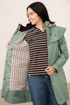 Lighthouse Outrider AW26 in Sage 3/4 Length Waterproof Heritage Raincoat