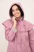 Lighthouse Outrider AW26 in Wild Rose Pink 3/4 Length Waterproof Heritage Raincoat