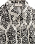 Freequent JONY Shirt Beige and Black Patterned Short Sleeve 208019