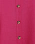 Freequent FQLAVA Linen Top Fuchsia Purple Rose Loose Fit Decorative Back Buttons 124867
