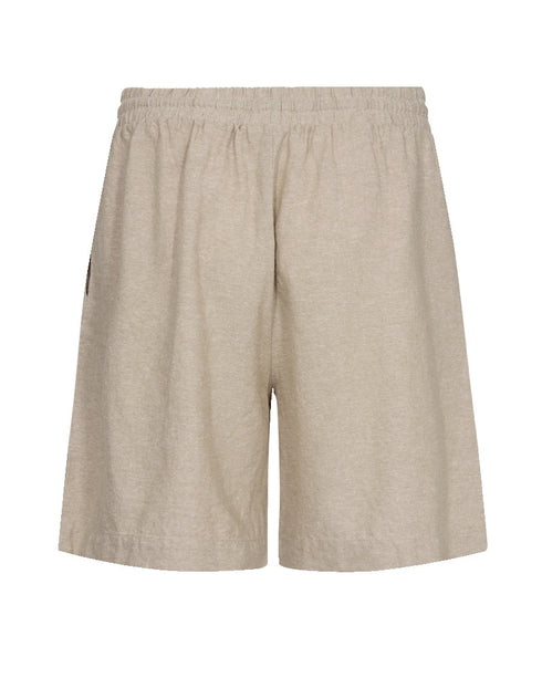 Freequent FQLAVA Linen Shorts Sand Melange Moonbeam 204168 High Waist Regular Fit