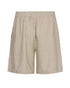 Freequent FQLAVA Linen Shorts Sand Melange Moonbeam 204168 High Waist Regular Fit