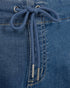 Freequent FQMARVIN 204304 Soft Denim Ankle Length Drawstring Pants in Blue