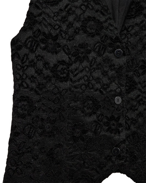 Freequent FQGry Velvet Lace Waistcoat 205154