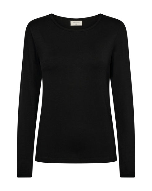 Freequent FQLIANA Long-Sleeve Jersey Top 205298 Black