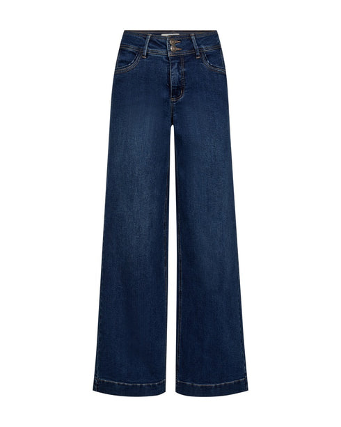 Freequent FQLOPEZ Women’s Flared Jeans – Blue Denim with Push-Up Fit 205312