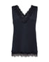 Freequent Womens Salute Navy Lace Detail V-Neck Top 206329