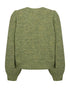 Freequent FQGRSEVALIN Fern Melange Pullover with Puff Sleeves 206716