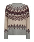 Freequent FQMerla Grey & Beige Knit Jumper 206760