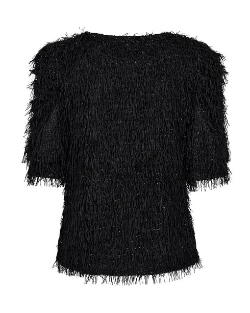Freequent FQMARLIN Top 207052 - Fringe & Glitter Detail Top 207052