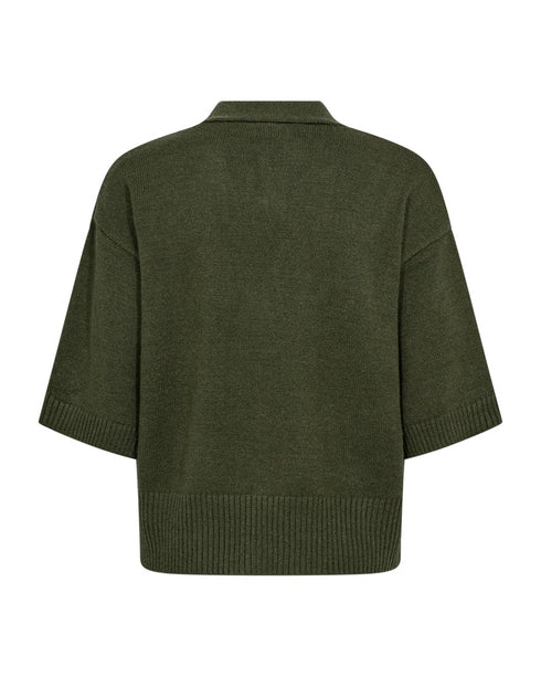 Freequent FQAlpi Green Knit Cardigan 207058