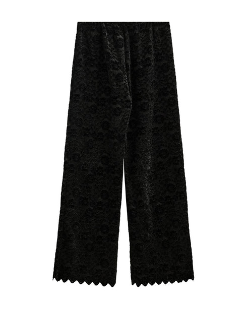 Freequent FQGry Black Lace Pants 207143
